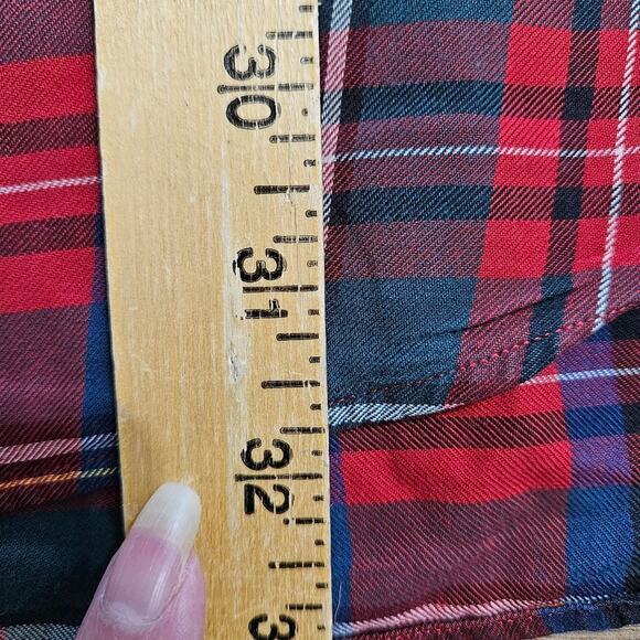 Ralph Lauren Blue Label Shirt Mens Red Plaid Blake 100% Cotton Button Down Large - Picture 7 of 12